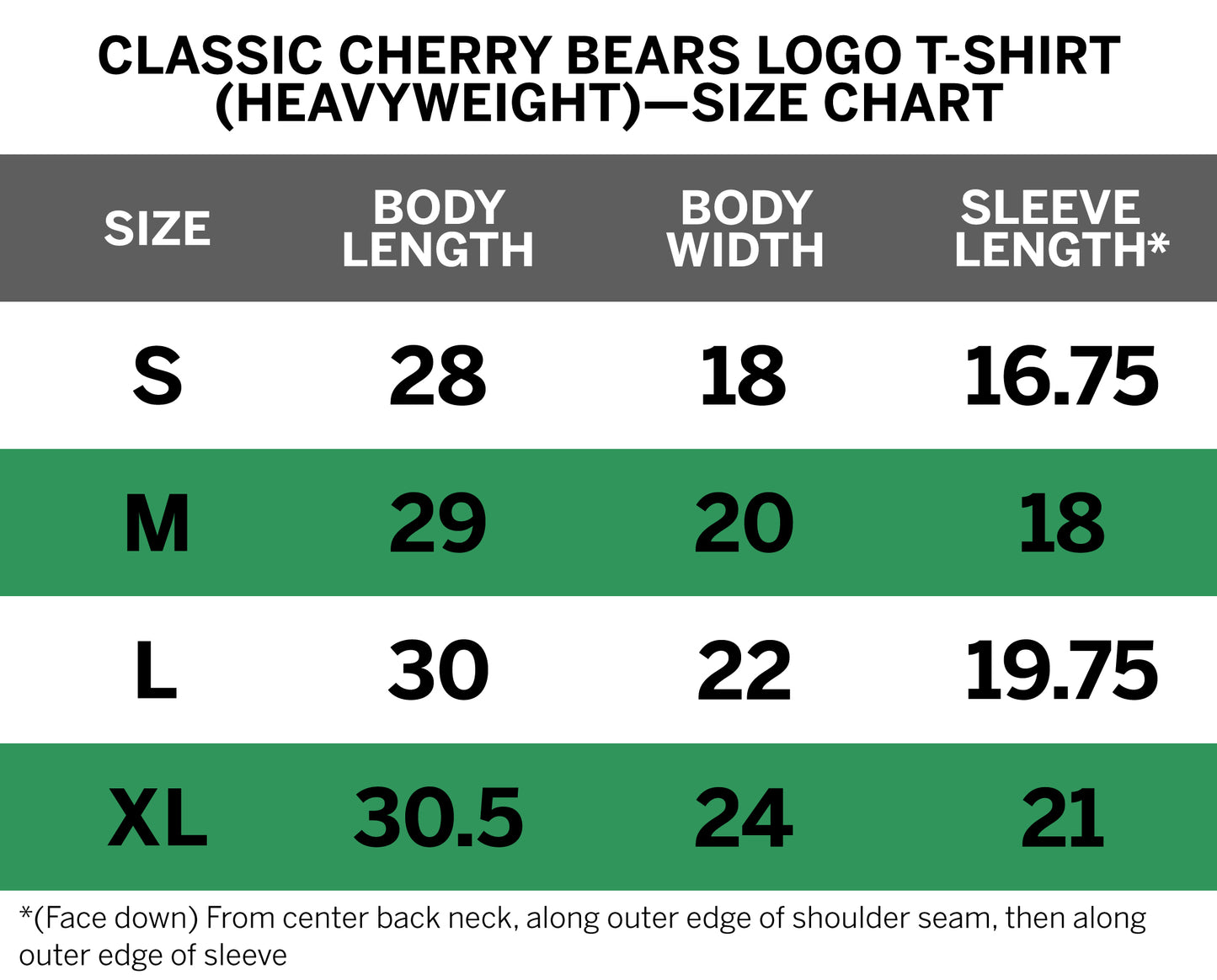 Classic Cherry Bears Logo T-Shirt (Heavyweight)