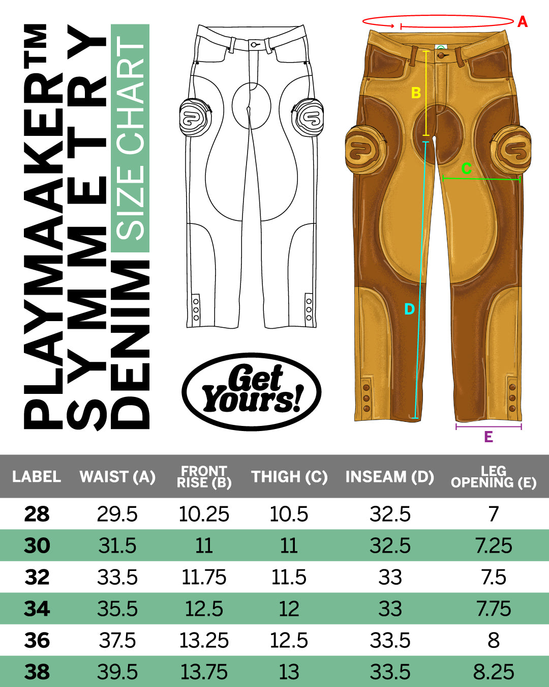 Playmaaker™ Symmetry Denim (Brown/Tan)